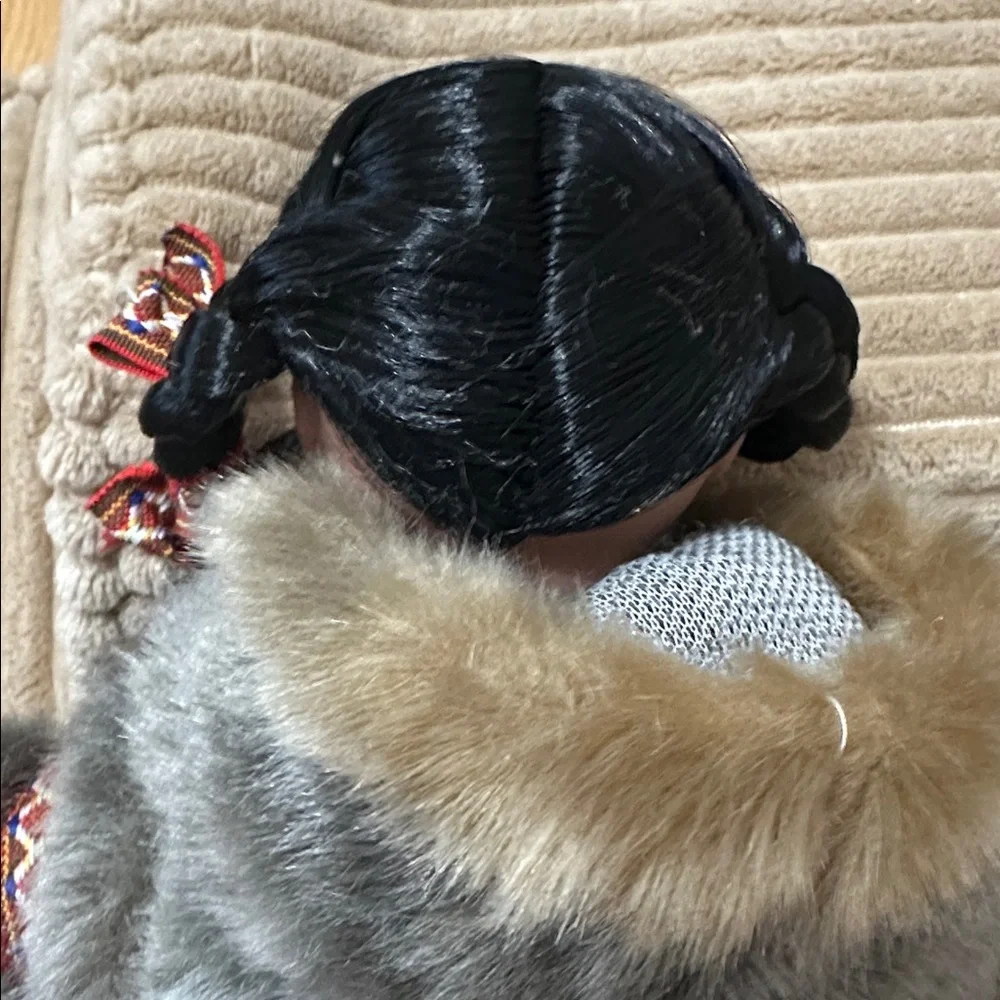 Collectible Artic Circle Eskimo Gray and Brown Plush Doll